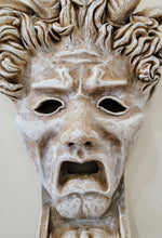 Load image into Gallery viewer, 19" Gothic Horror Hand Crafted Mask with Horns Mythical Wall Decor #10002