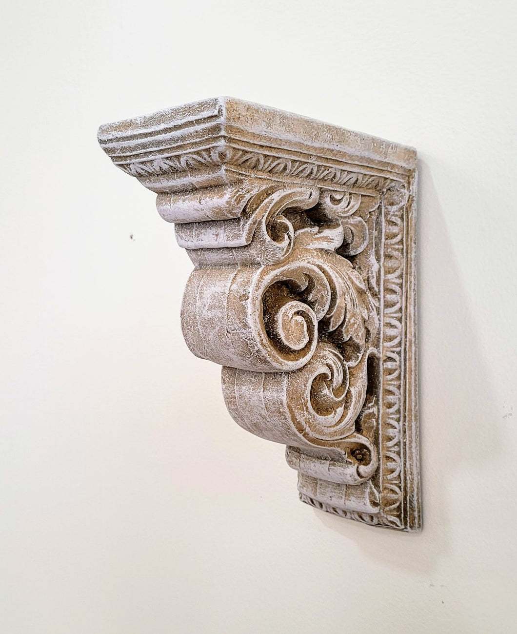 Right Angle Leaf Scroll Wall Sconce #22026