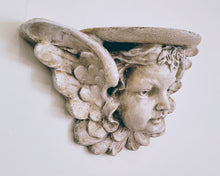 Load image into Gallery viewer, Vintage Winged Angel Cherub Halo Sconce