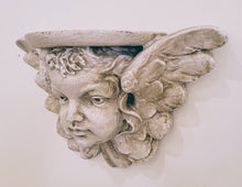 Load image into Gallery viewer, Vintage Winged Angel Cherub Halo Sconce