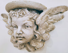 Load image into Gallery viewer, Vintage Winged Angel Cherub Halo Sconce