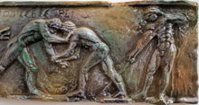 Load image into Gallery viewer, Greek Nude Male Wrestlers Wall Plaque GRS-18
