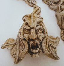 Load image into Gallery viewer, Vintage Set of 5 Gothic Medieval Green man Gargoyle Mythical Wall Plaque
