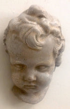 Load image into Gallery viewer, Eros Cherub Angel Face Wall Plaque Antique Finish
