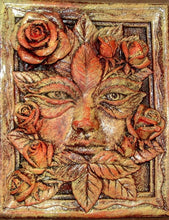 Load image into Gallery viewer, Set of 7 Green Man Leaf Mythical Season Faces Gothic Art Forest Mask