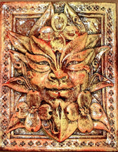Load image into Gallery viewer, Set of 7 Green Man Leaf Mythical Season Faces Gothic Art Forest Mask