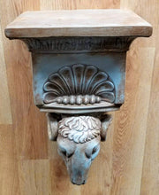 Load image into Gallery viewer, French Hollywood Regency Ram Head Wall Corbel #22130

