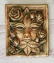 Load image into Gallery viewer, Set of 3 Green Man Vintage Wall Plaque Greek Mythical Art