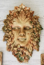 Load image into Gallery viewer, Set of 3 Green Man Vintage Wall Plaque Greek Mythical Art