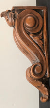 Load image into Gallery viewer, Large Scroll Leaf Corbels Antique Reproduction Pair - Plaster