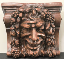 Load image into Gallery viewer, Medieval Bacchus Comedy And Tragedy Corbels Antique Reproduction Pair - Plaster
