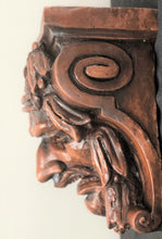 Load image into Gallery viewer, Medieval Bacchus Comedy And Tragedy Corbels Antique Reproduction Pair - Plaster