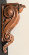 Load image into Gallery viewer, Large Scroll Leaf Corbels Antique Reproduction Pair - Plaster