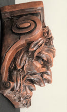 Load image into Gallery viewer, Medieval Bacchus Comedy And Tragedy Corbels Antique Reproduction Pair - Plaster