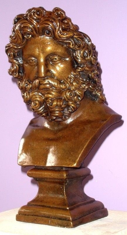 Greek Roman Art Zeus Bust GRS-17