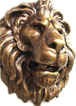 Load image into Gallery viewer, Lion Face Wall Hanging Plaque Sculpture