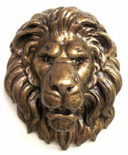 Load image into Gallery viewer, Lion Face Wall Hanging Plaque Sculpture