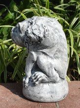 Load image into Gallery viewer, Mythical 3 Headed chained Gargoyle protector Bulldog Statue Sculpture