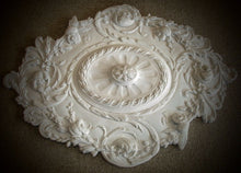 Load image into Gallery viewer, 32" Victorian Queen Ann Reproduction Classical Plaster Ceiling Medallion