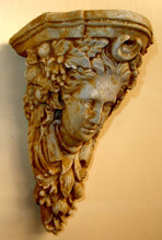 Load image into Gallery viewer, Vintage Victorian Woman Bracket Plaster Antique Finish Sconce Shelf
