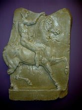 Load image into Gallery viewer, 17&quot; Greek Roman Soldier on Horse Wall Sculpture Plaque GRS-18064
