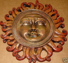 Load image into Gallery viewer, Celestial Sun Sculpture Wall Plaque Home Garden Decor

