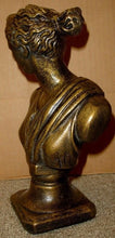 Load image into Gallery viewer, Greek Bust of Diana Statue Bronze Finish GRS-17