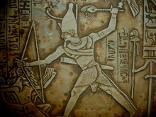 Load image into Gallery viewer, Ancient Egyptian Wall Decor King Ramses Kadesh Battle Plaque
