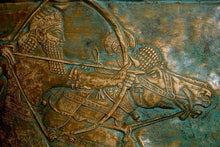 Load image into Gallery viewer, Assyrian Archer on Horseback Wall Plaque
