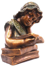 Load image into Gallery viewer, Victorian Girl Reading Book Statue Vintage Sculpture