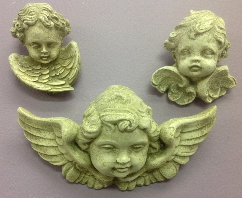 Cherub Wall Plaque Fragment Piece Charming Angel 