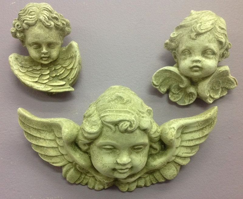 Winged Angels Cherubs set of 3 Wall Plaques Home Decor