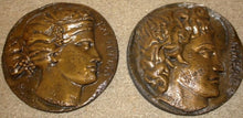 Load image into Gallery viewer, Greek Art Diana and Apollo Antique Coin GRS-18Wall Plaques Home Decor Reproduction