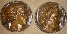 Load image into Gallery viewer, Greek Art Diana and Apollo Antique Coin GRS-18Wall Plaques Home Decor Reproduction
