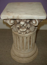 Load image into Gallery viewer, Classic Greek Roman Ornate Column Pedestal Ionic Fluted Home Decor 16"