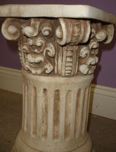 Load image into Gallery viewer, Classic Greek Roman Ornate Column Pedestal Ionic Fluted Home Decor 16"
