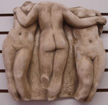 Load image into Gallery viewer, Three Graces Greek Relief Sculpture Wall Plaque LOUVRE Museum GRS-18