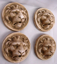 Load image into Gallery viewer, Set of 4 Lion Wall Plaque Wild Cat Animal Home Decor Antique finish