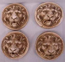 Load image into Gallery viewer, Set of 4 Lion Wall Plaque Wild Cat Animal Home Decor Antique finish