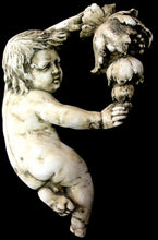 Load image into Gallery viewer, Cherubs with Garland wall Decor Angels Vintage Eros Cupid Antique
