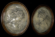 Load image into Gallery viewer, Vintage Wall Plaque Relief Cameo Style Victorian Women 23008
