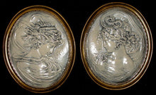 Load image into Gallery viewer, Vintage Wall Plaque Relief Cameo Style Victorian Women 23008
