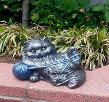 Load image into Gallery viewer, Cat Kitten Statue Playing with Yarn Ball Home Garden Decor Animal