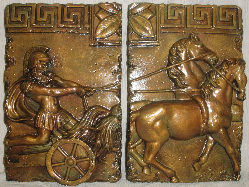 Roman Chariot Wall Plaque 2 Piece GRS-18