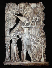 Load image into Gallery viewer, Pharaoh Akhenaten Offering to Aten the Sun Wall Décor
