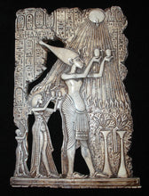 Load image into Gallery viewer, Pharaoh Akhenaten Offering to Aten the Sun Wall Décor