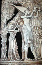 Load image into Gallery viewer, Pharaoh Akhenaten Offering to Aten the Sun Wall Décor