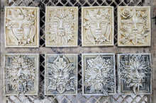 Load image into Gallery viewer, Set of 8 Green Man Leaf Mythical Season Faces Gothic Art Forest Mask
