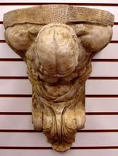 Load image into Gallery viewer, Huge 22&quot; Vintage Atlas Wall Sculpture Bracket Antique Finish Rare
