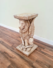 Load image into Gallery viewer, 22&quot; Saint Mark Lion Column Art Pedestal #33060
